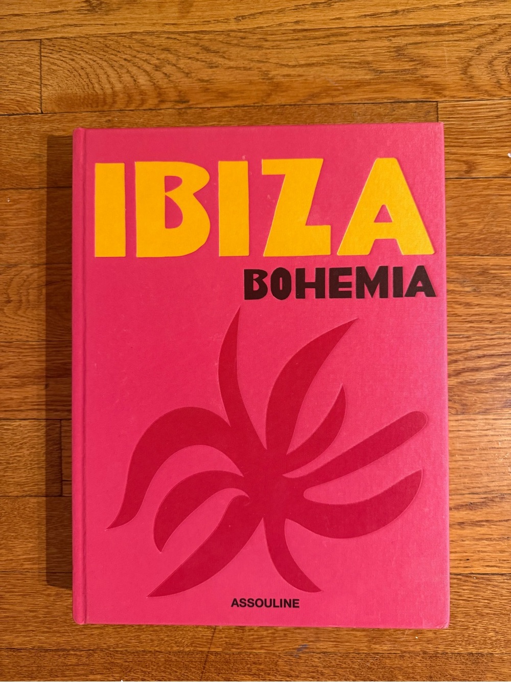 Book on wooden surface